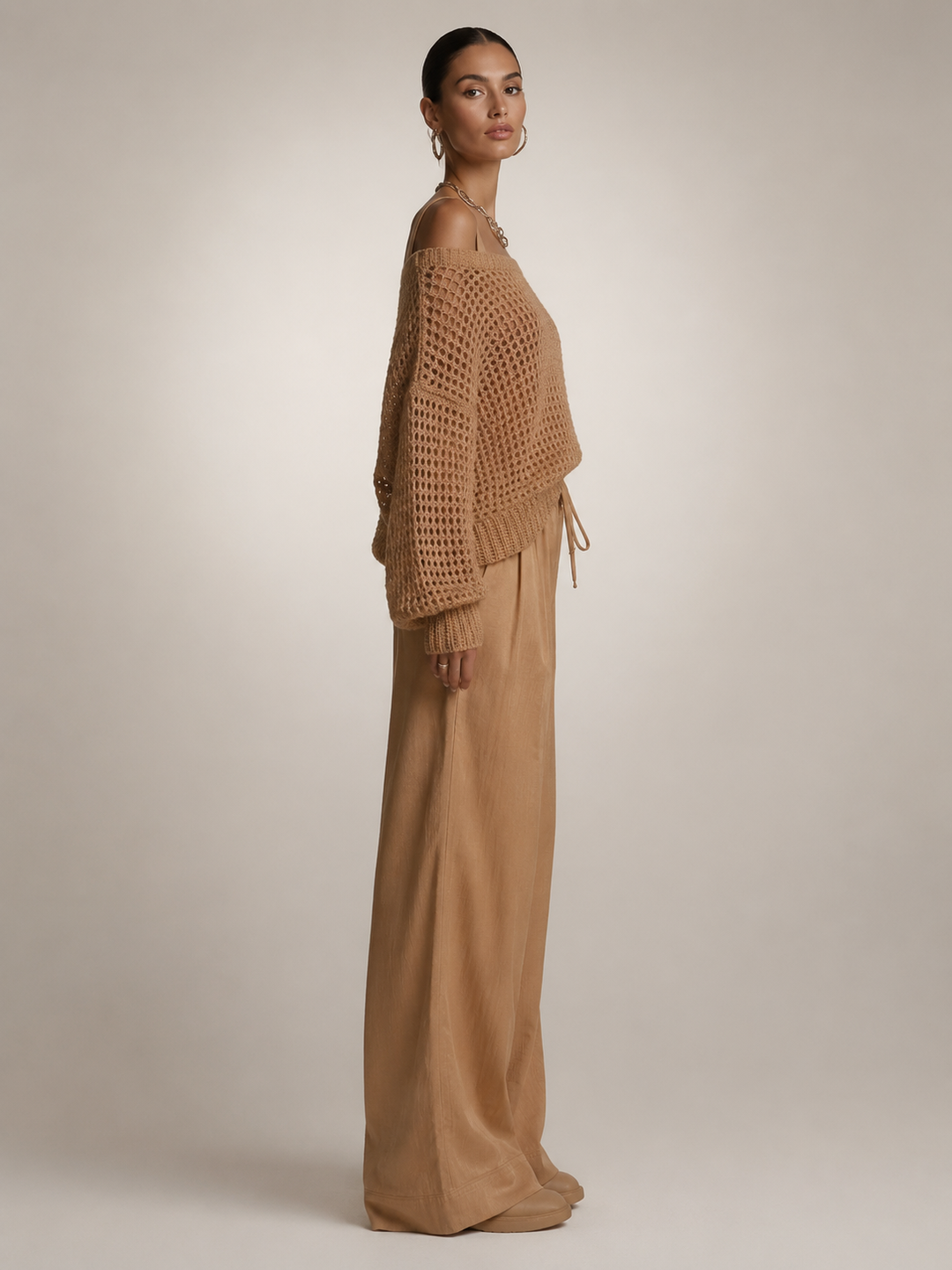Herta | Off-Shoulder Zweiteiler-Set mit weiter Hose