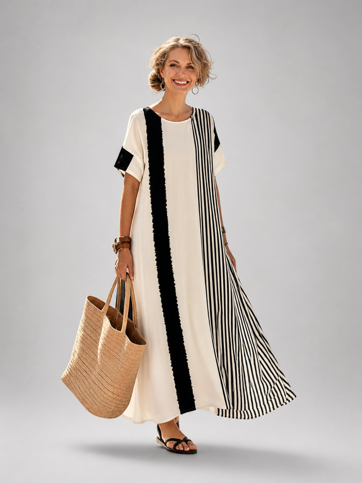 Svenja | Gestreiftes Maxikleid