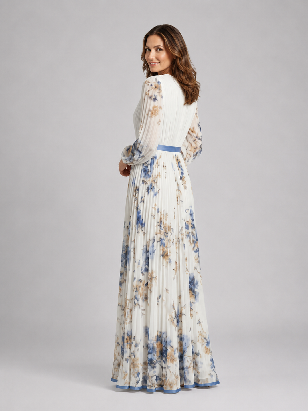 Romina | Langärmliges Maxikleid
