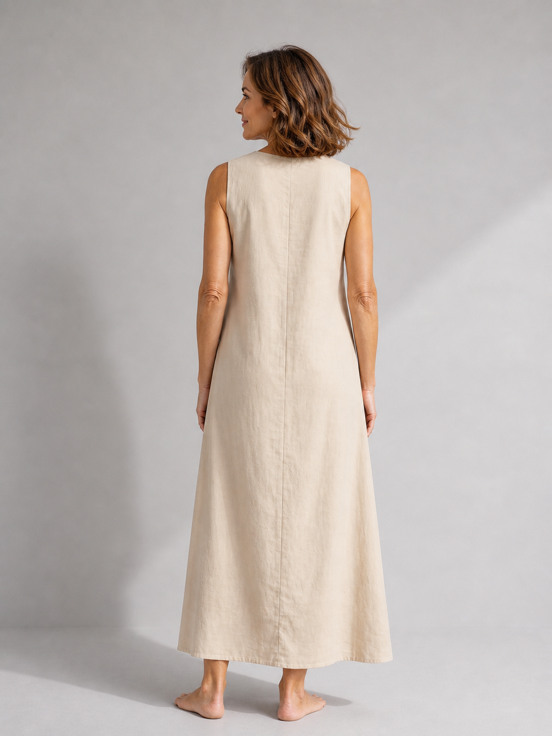 Irmgard | Zachte herfstmaxijurk