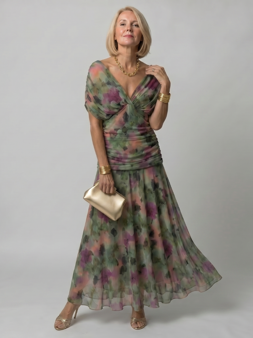 Silke | Off-shoulder midi-jurk