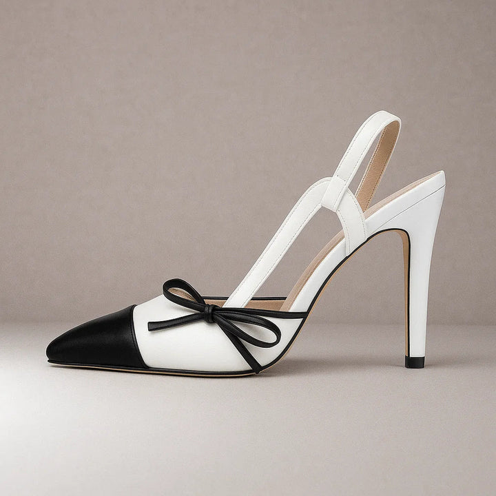 Bettina | Spitze Slingback-Pumps mit Schleife – Ansicht 09