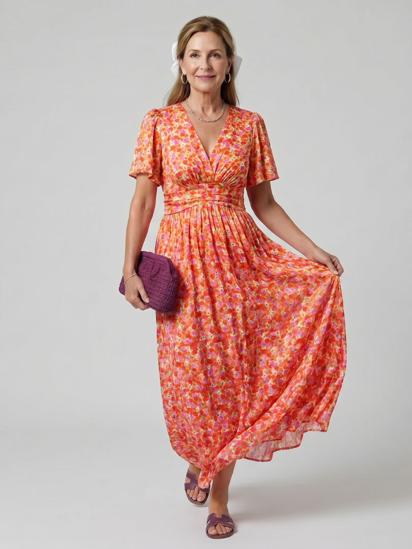 Hanna Midikleid Blümchenmuster – Ansicht 05