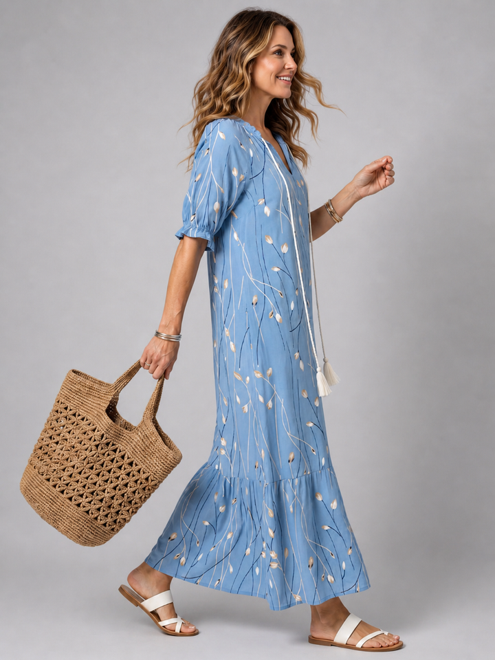 Ines | Florales Midikleid