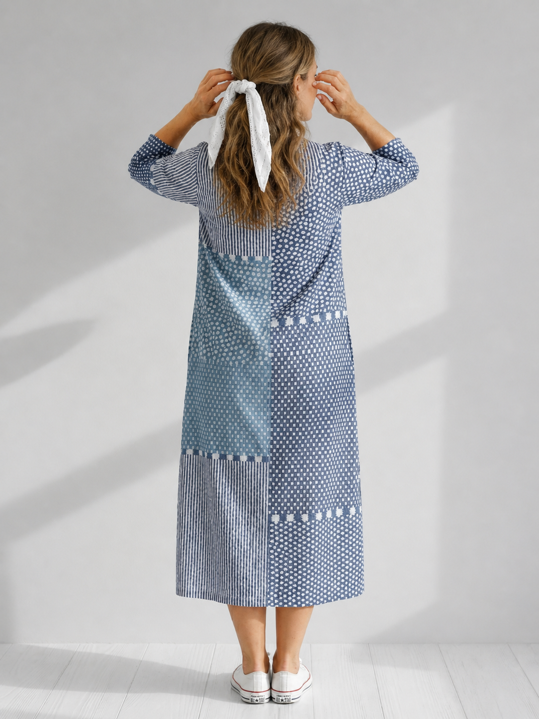 Doris | Patchwork Midi-Kleid