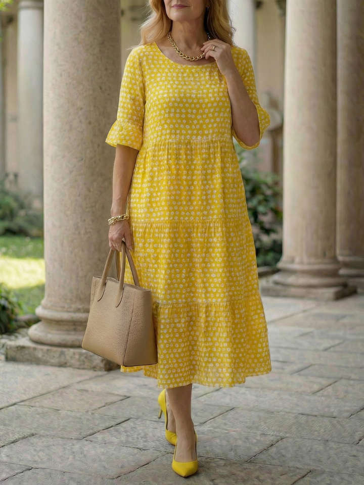 Sabine | Polka-Dot Midi-Kleid