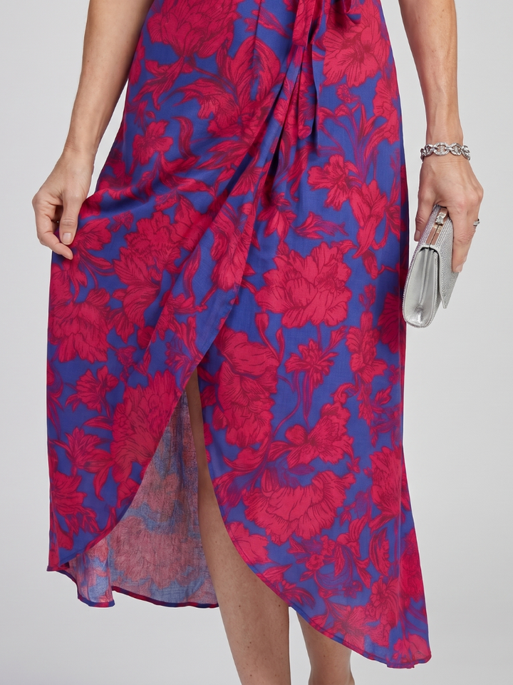 Lotte Wickelmidikleid Blumenmuster – Ansicht 03
