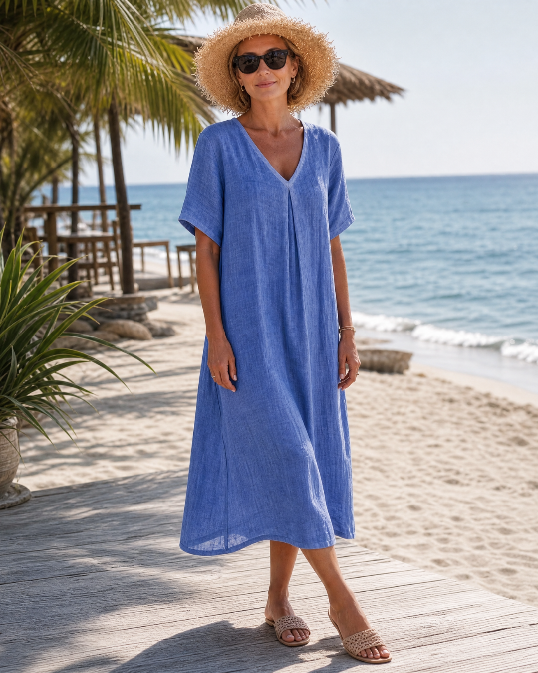 Romy Midikleid – Rückansicht