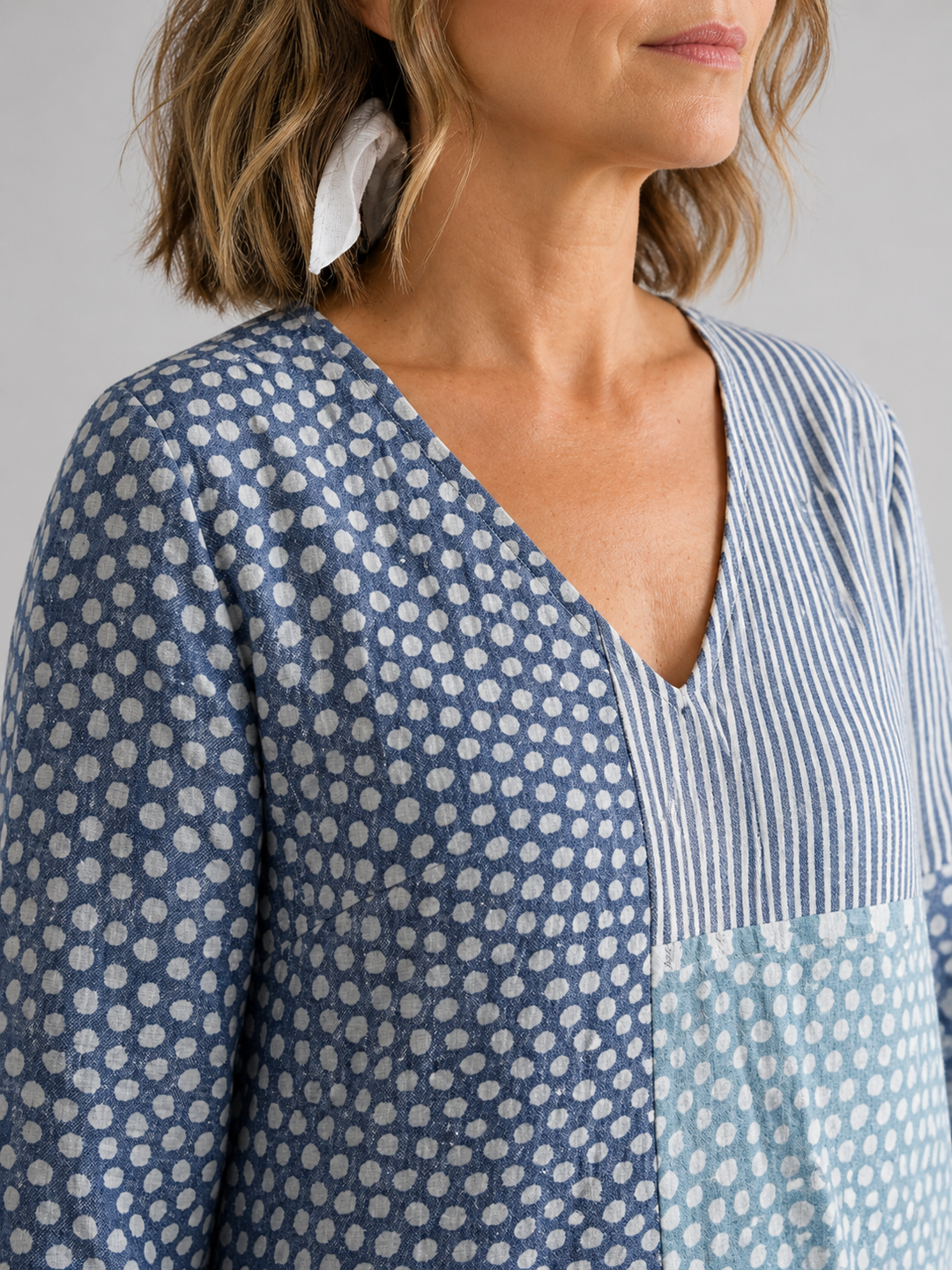 Doris | Patchwork Midi-Kleid