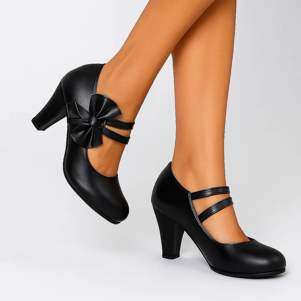 Hanna | Mary-Jane-Pumps mit Schleife – Ansicht 12