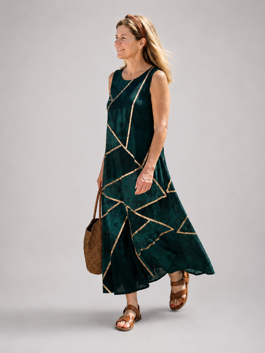 Elara | Kalme Golf Midi-jurk