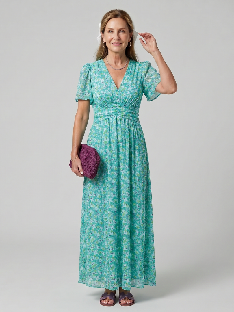 Hanna Midikleid Blümchenmuster – Ansicht 07