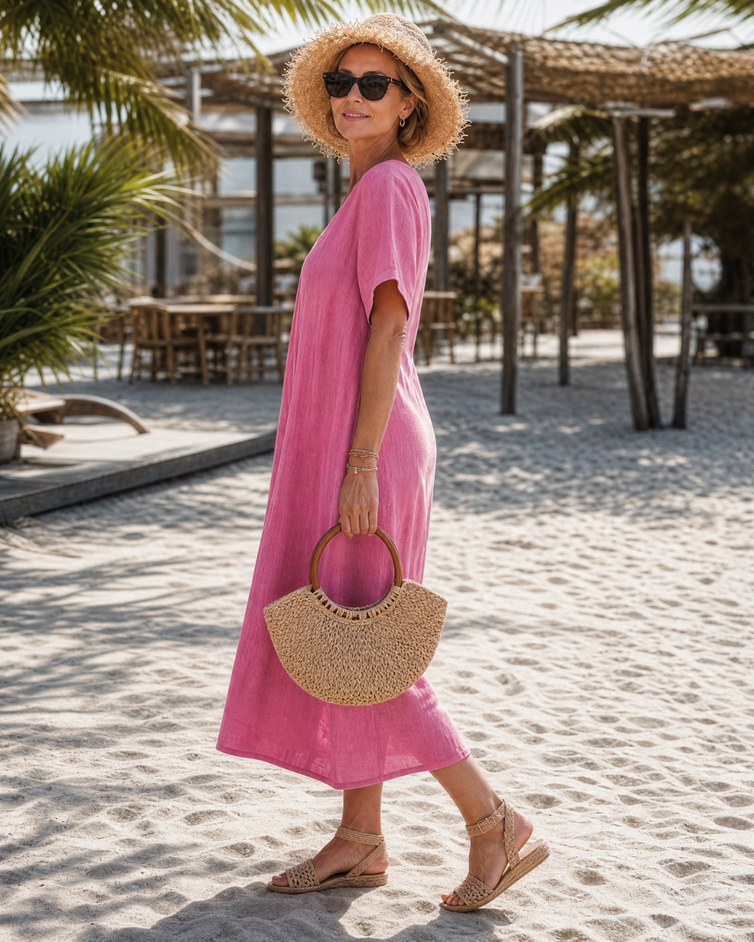 Romy Midikleid – Detailansicht