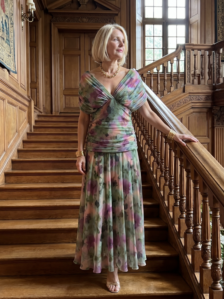 Silke | Off-shoulder midi-jurk