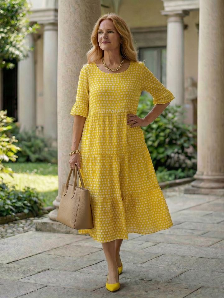 Sabine | Polka-Dot Midi-Kleid