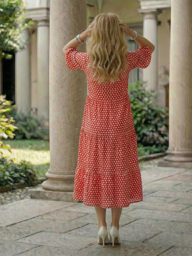 Sabine | Polka-Dot Midi-Kleid