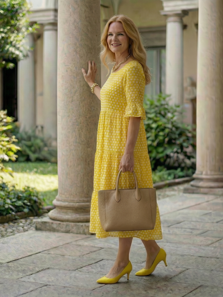 Sabine | Polka-Dot Midi-Kleid