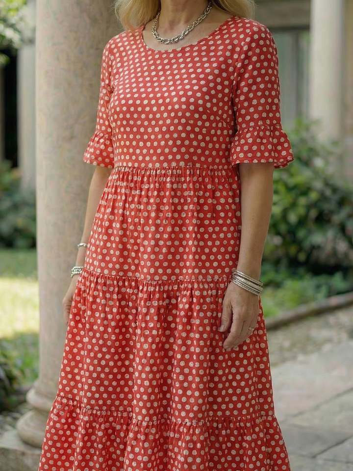 Sabine | Polka-Dot Midi-Kleid