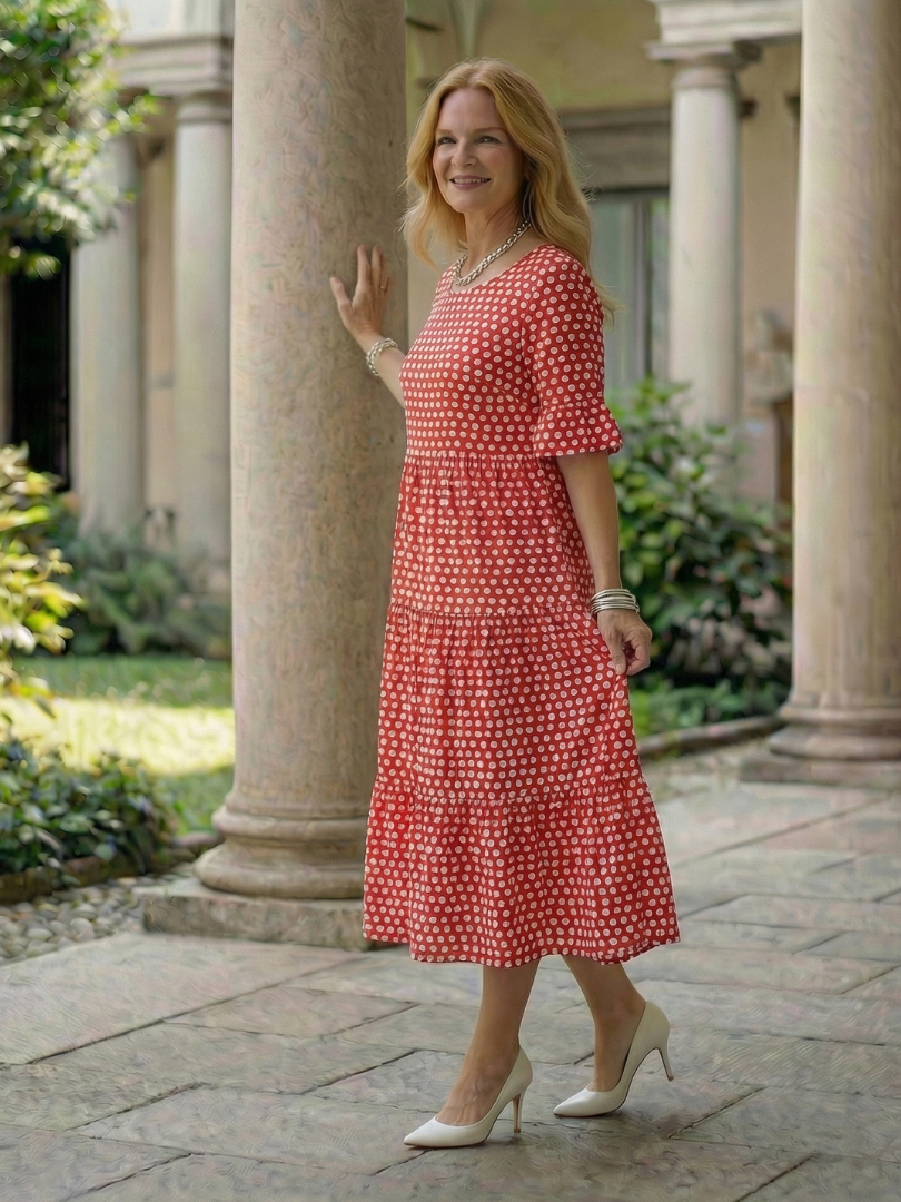 Sabine | Polka-Dot Midi-Kleid