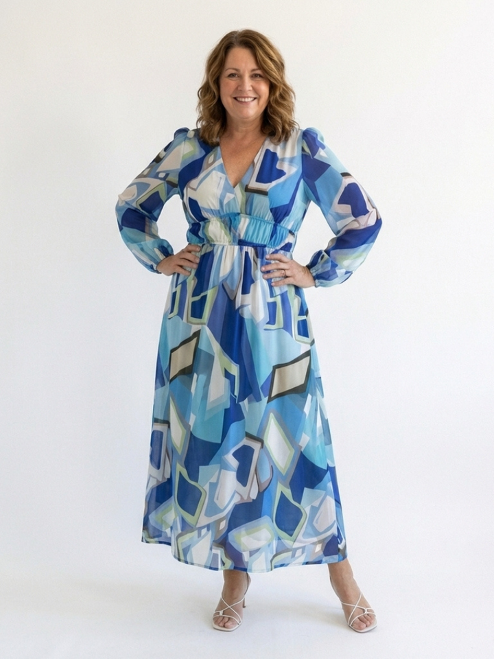 Marie | Bloemen maxi-jurk