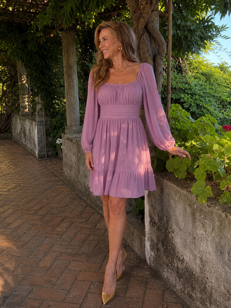 Cornelia – Langarmkleid mit Volantsaum – Ansicht 04