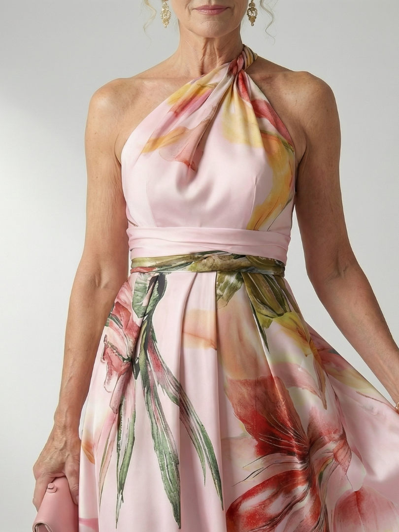 Daniela | Bloemen maxi-jurk