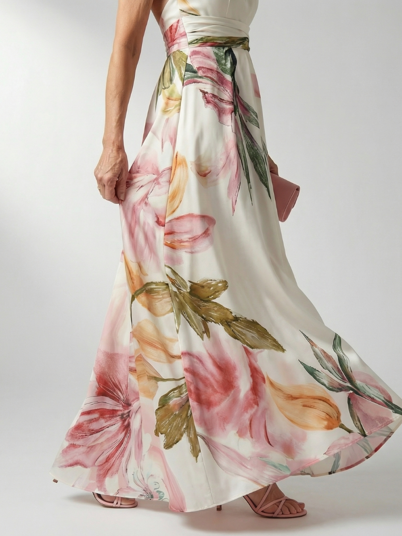 Daniela | Bloemen maxi-jurk