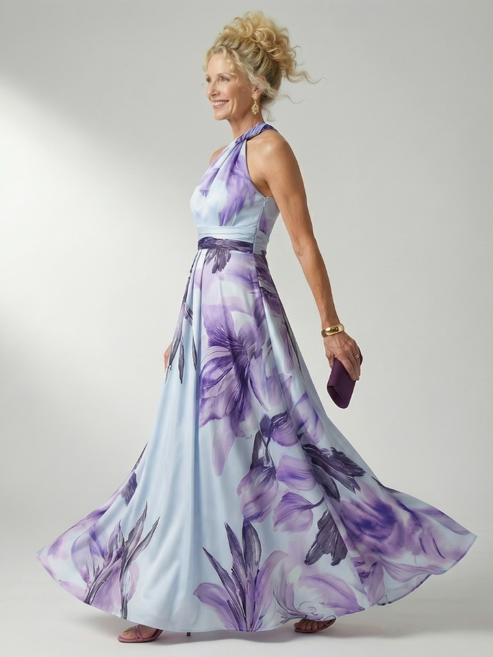 Daniela | Bloemen maxi-jurk