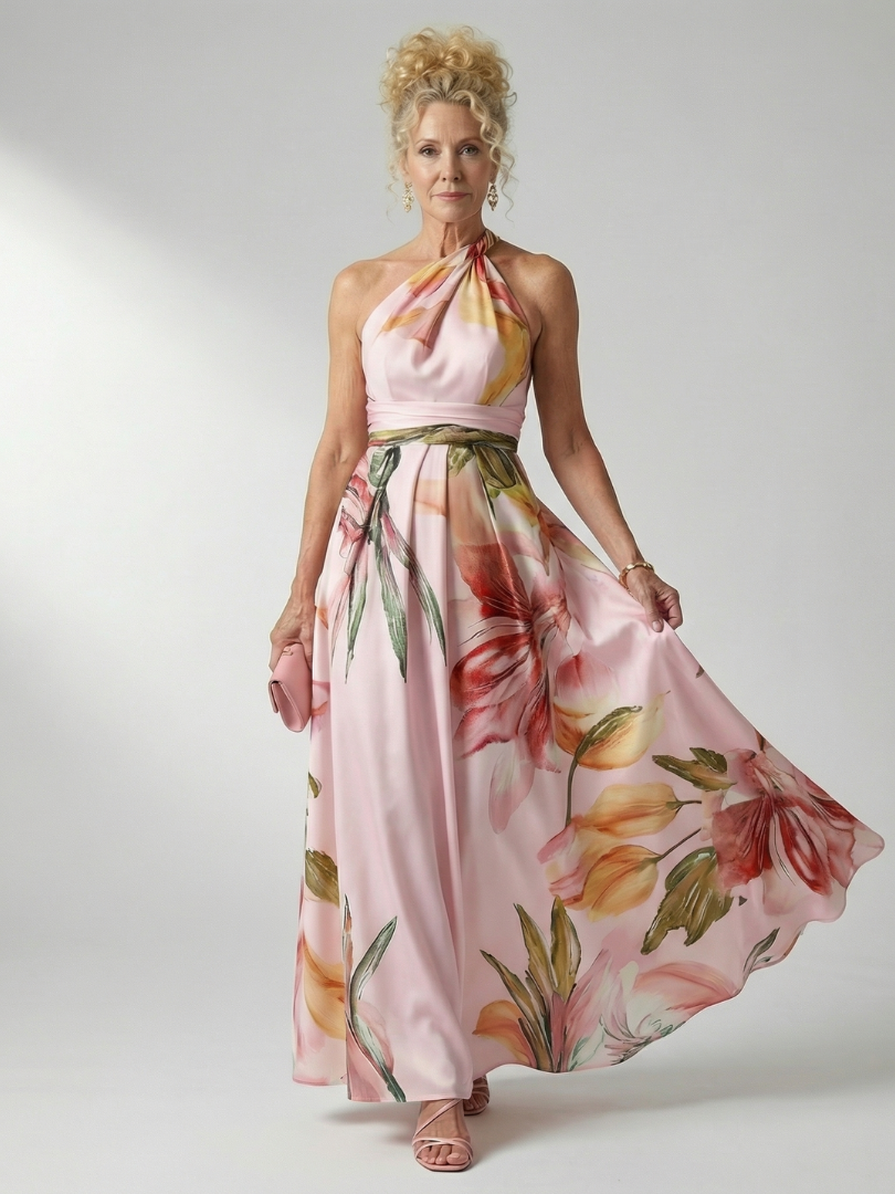 Daniela | Bloemen maxi-jurk