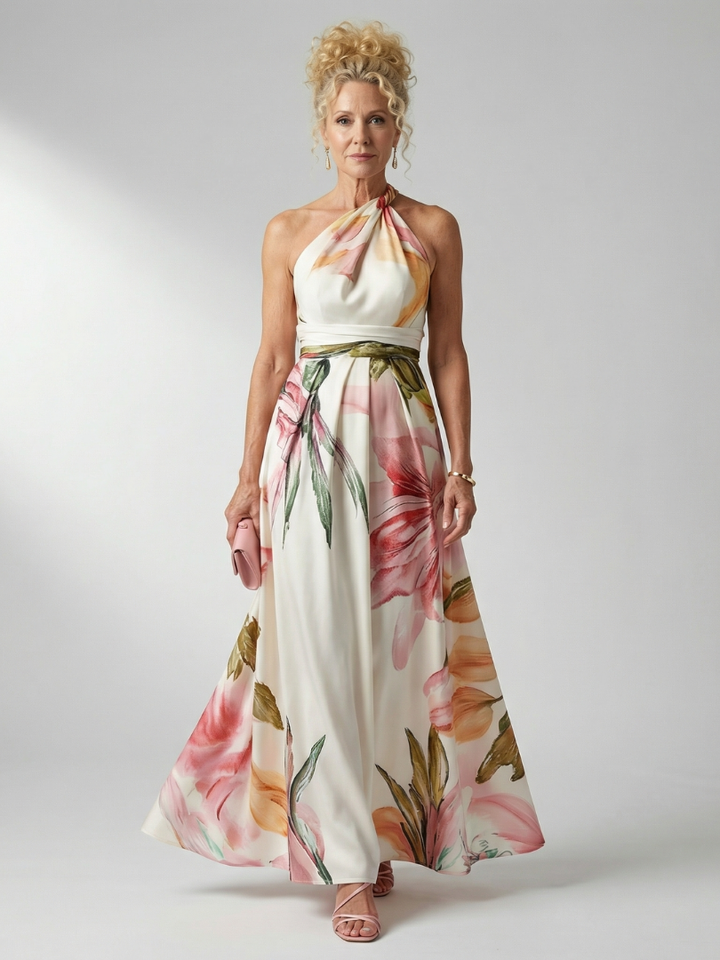 Daniela | Bloemen maxi-jurk