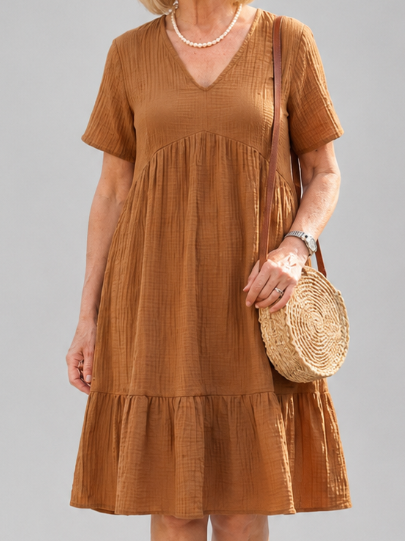 Delphinia | Geweven midi-jurk
