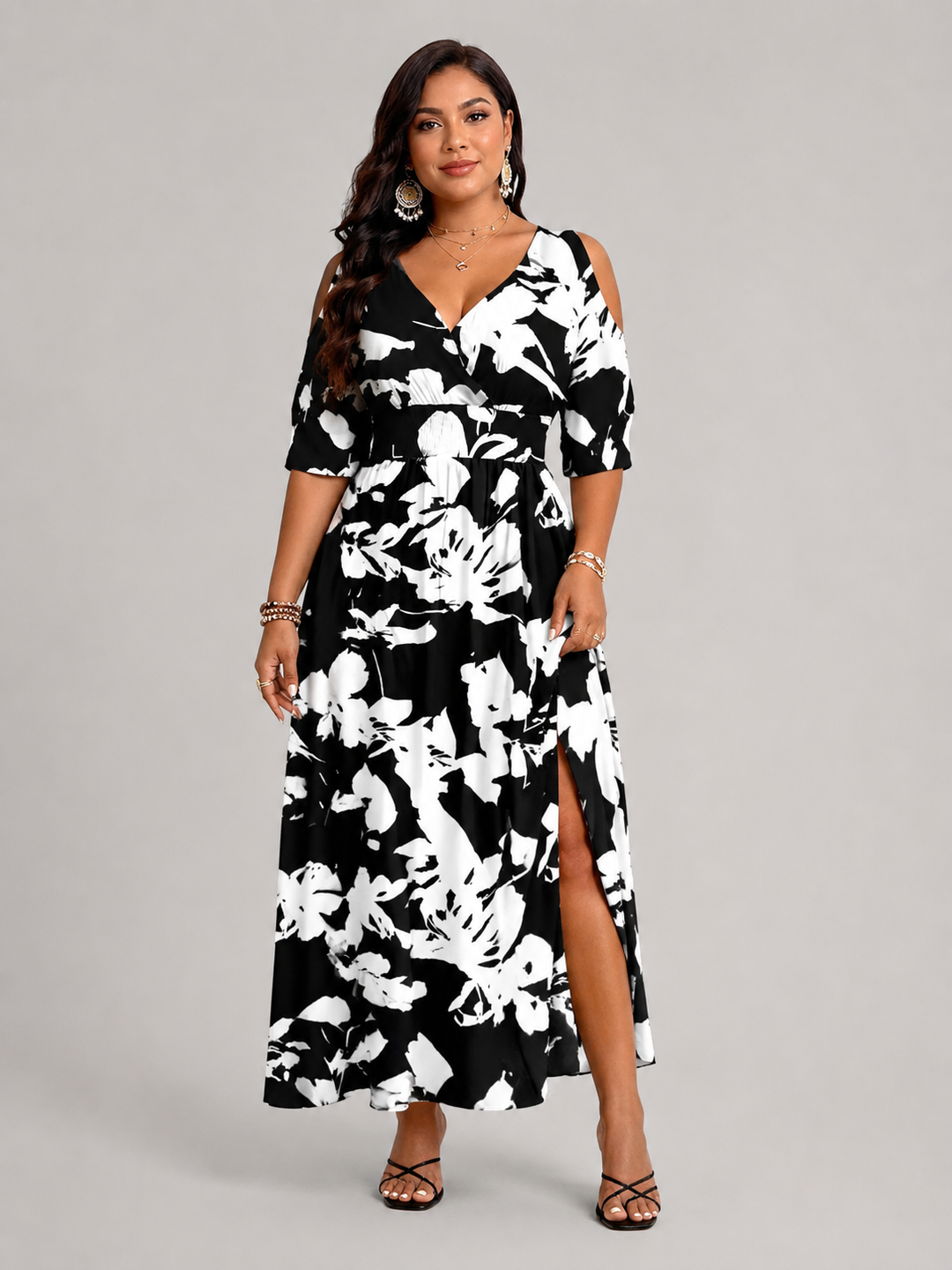 Frieda | Luftiges Boho Midikleid