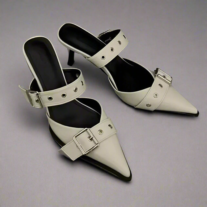 Adelheid | Spitze Pumps mit Schnallenriemen – Ansicht 04
