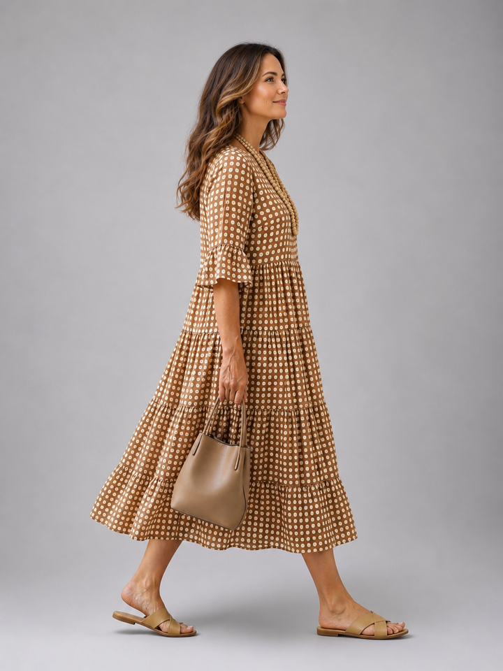Sabine | Polka-Dot Midi-Kleid