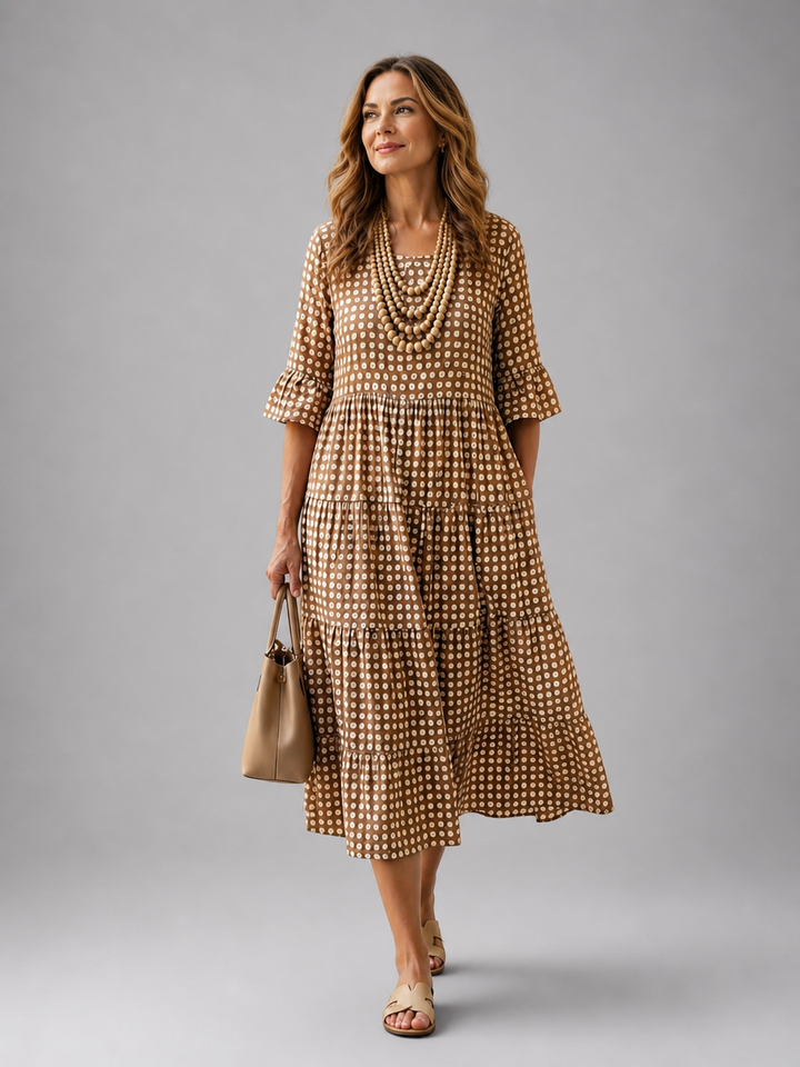 Sabine | Polka-Dot Midi-Kleid