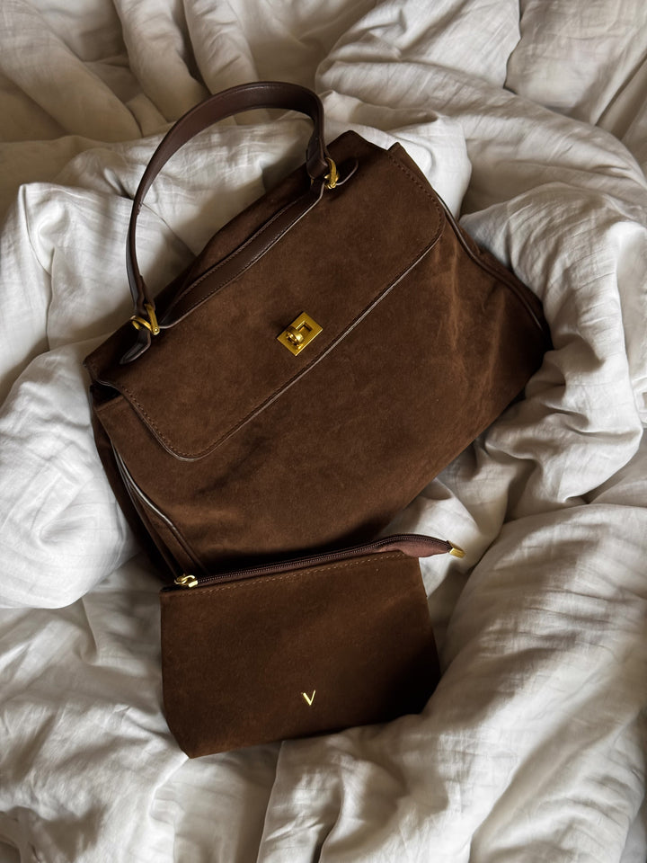 Annika | Elegante Schultertasche in Wildleder-Optik – Ansicht 03