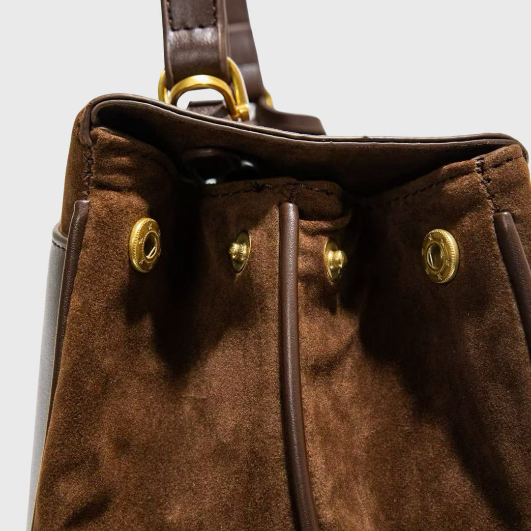 Annika | Elegante Schultertasche in Wildleder-Optik – Ansicht 08