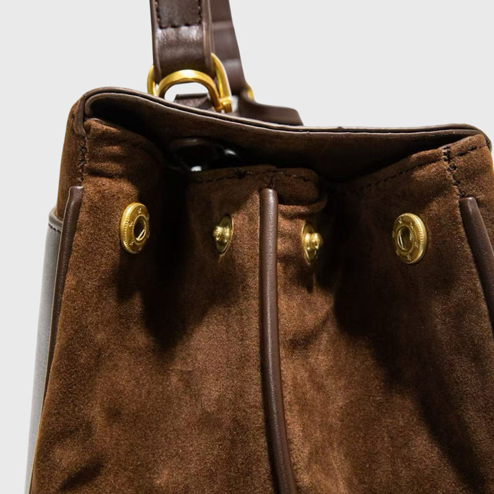 Annika | Elegante Schultertasche in Wildleder-Optik – Ansicht 08