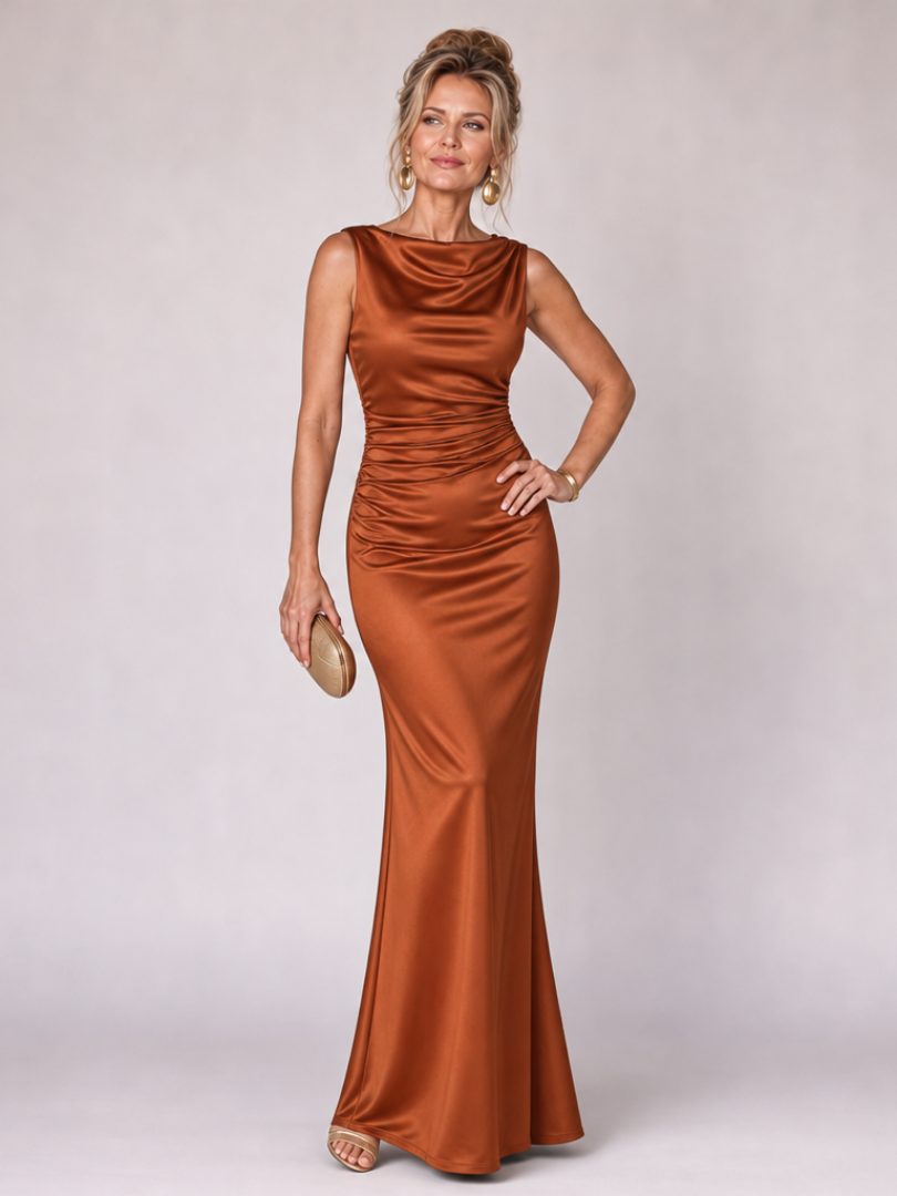 Beate | Figurbetontes Abendkleid mit U-Boot-Ausschnitt – Ansicht 07