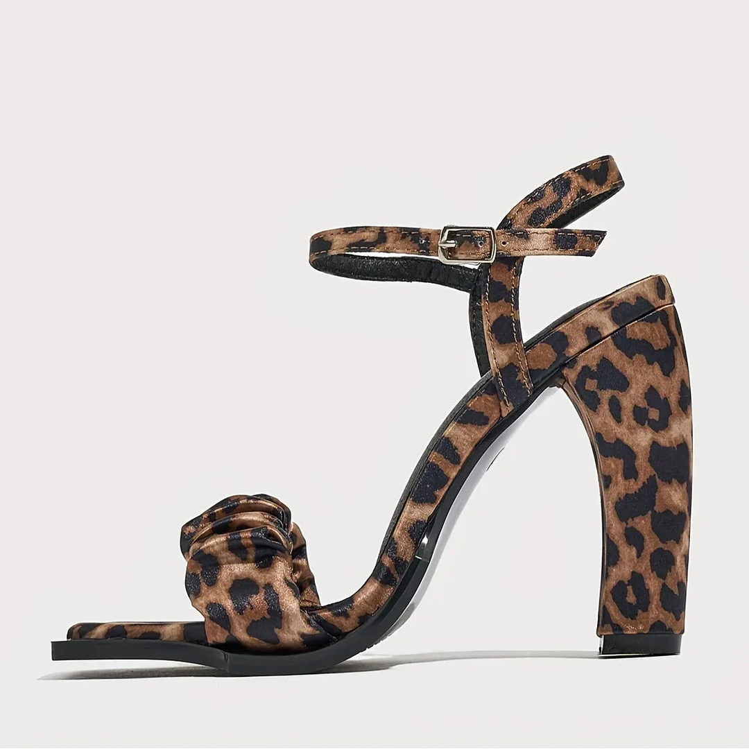 Berthilde | Blockabsatz-Sandalette im Leopard-Print – Ansicht 08