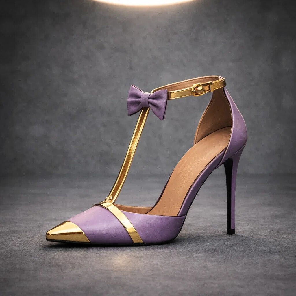 Elisabeth | T-Steg-Stiletto mit Schleife – Ansicht 09