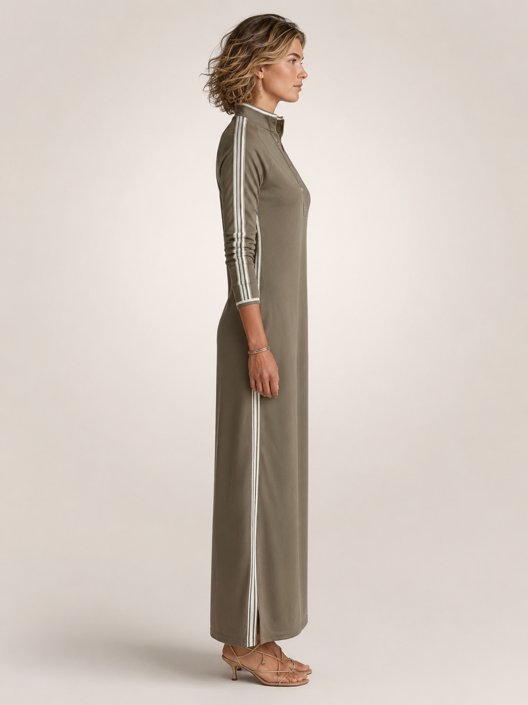 Frieda | Minimalistisches Sweatkleid in Maxilänge