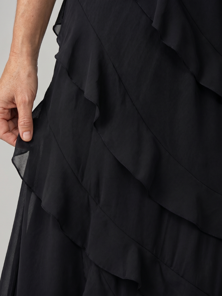 Edda | Maxikleid mit gestuften Volants – Ansicht 03