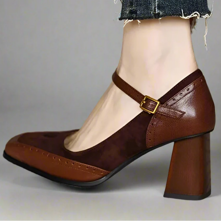 Felizitas | Mary-Jane-Pumps mit Blockabsatz &amp; Riemen – Ansicht 07
