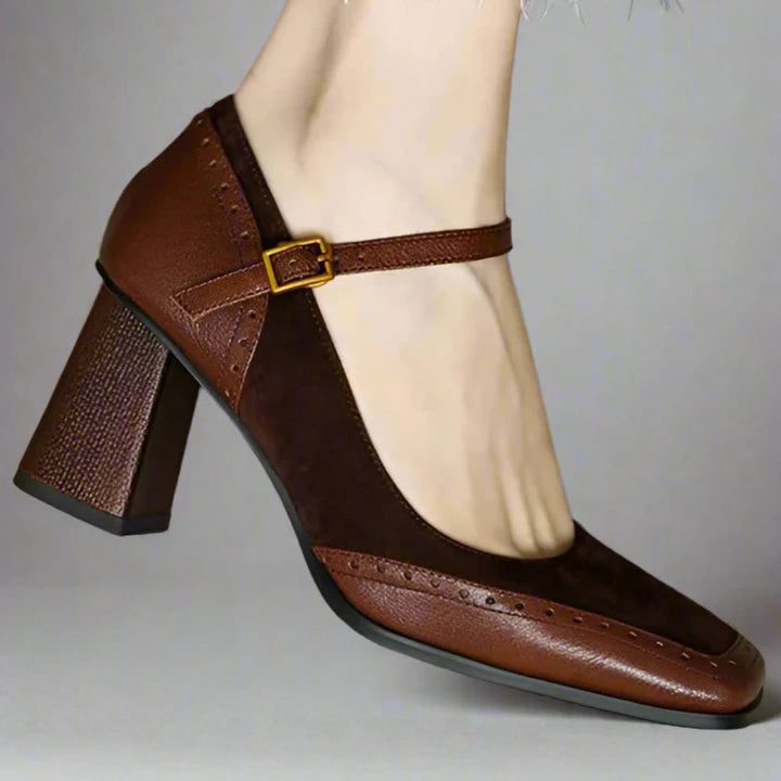 Felizitas | Mary-Jane-Pumps mit Blockabsatz &amp; Riemen – Ansicht 10