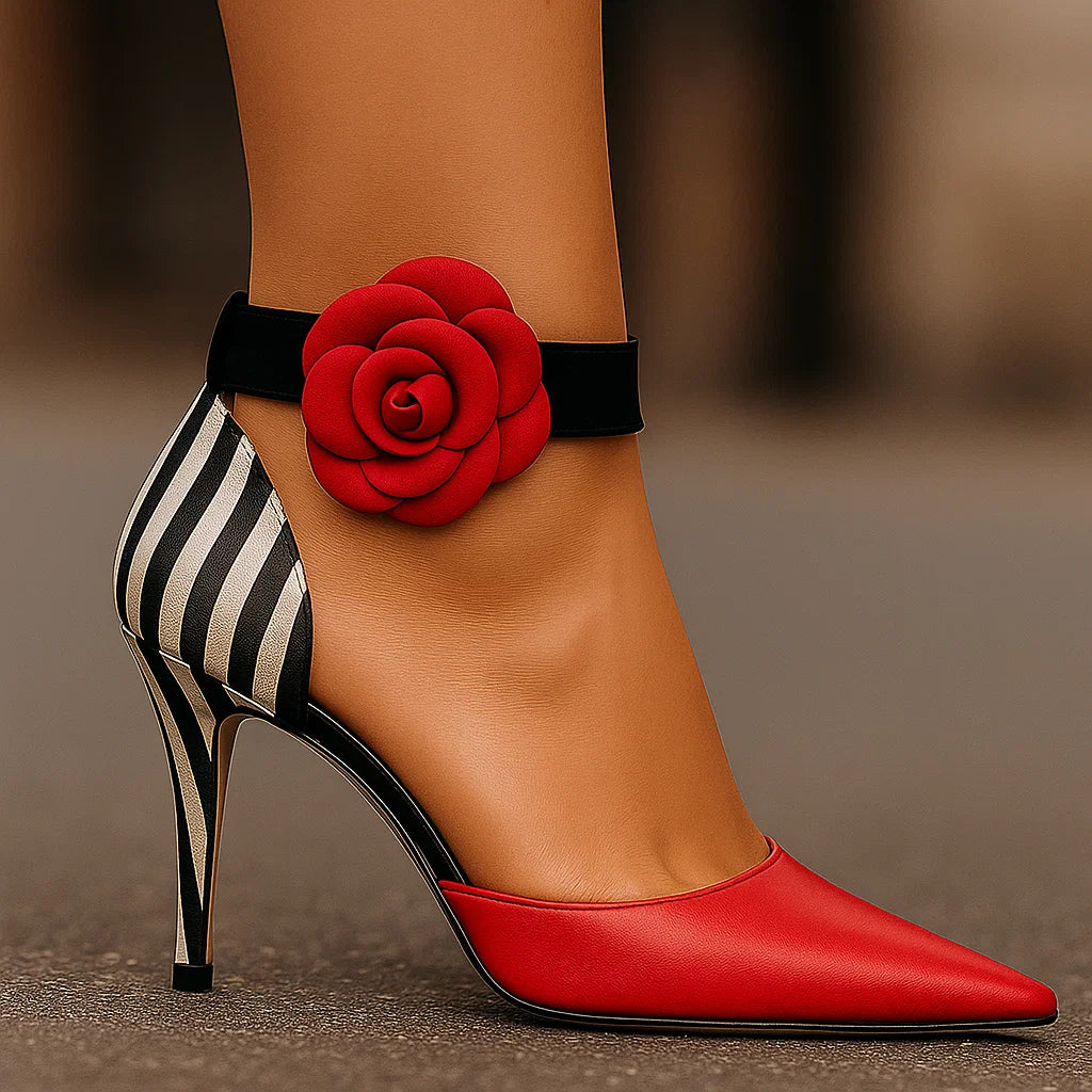 Viktoria | Pointy-Pumps mit Animal-Print – Ansicht 01