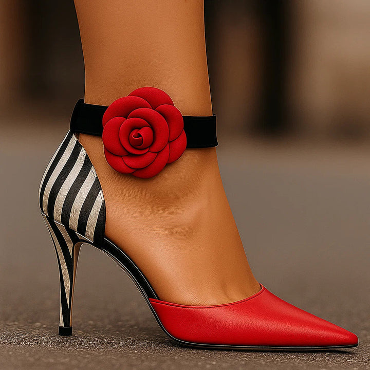Viktoria | Pointy-Pumps mit Animal-Print – Ansicht 01
