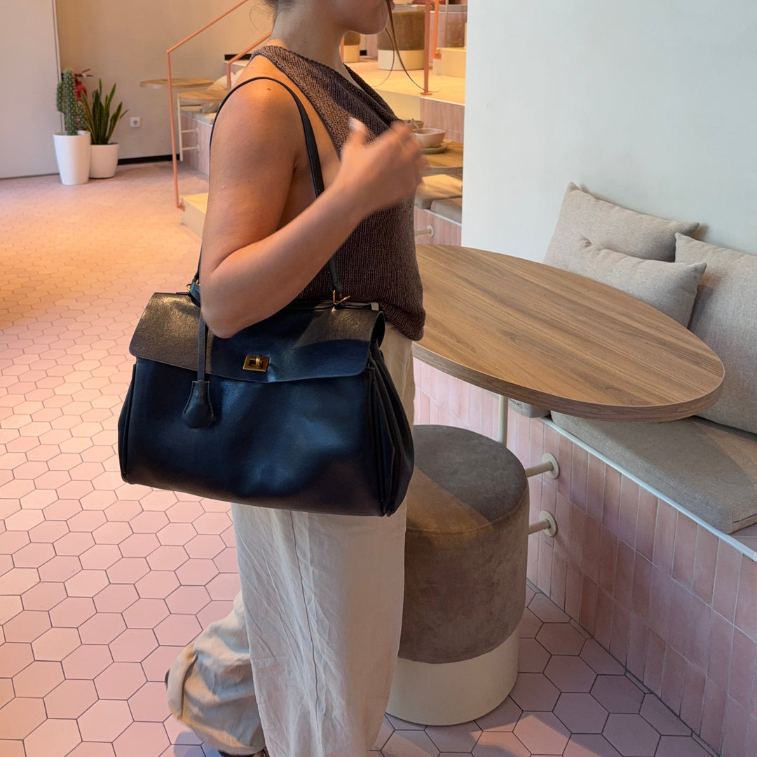 Friederike | Vintage-Henkeltasche mit Anhänger – Ansicht 11