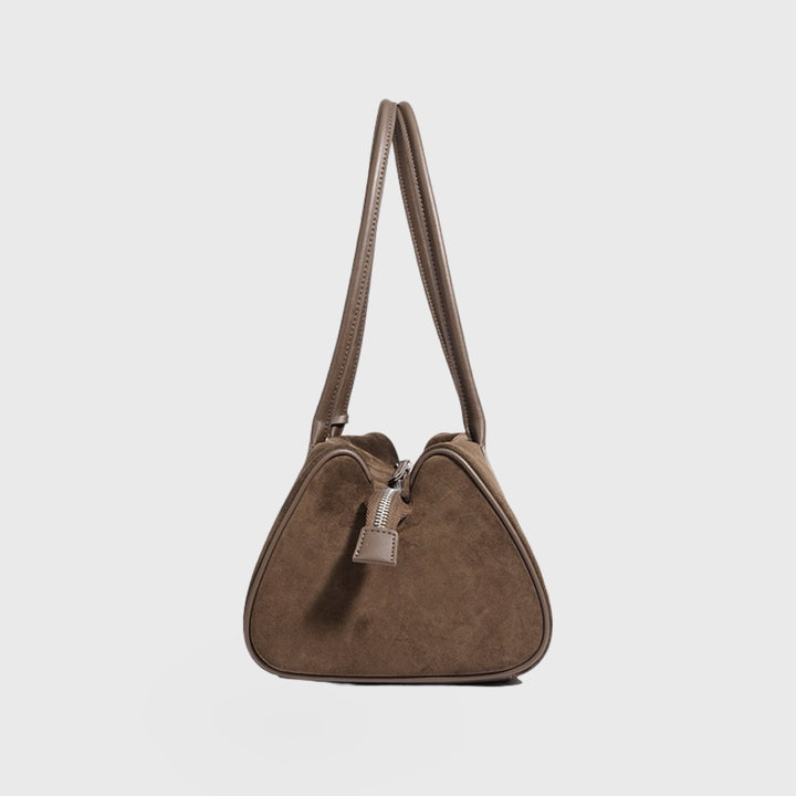 Henriette | Echtleder-Schultertasche in Wildleder-Optik – Ansicht 04