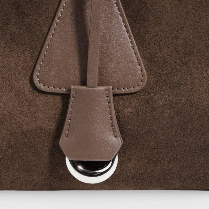 Henriette | Echtleder-Schultertasche in Wildleder-Optik – Ansicht 05